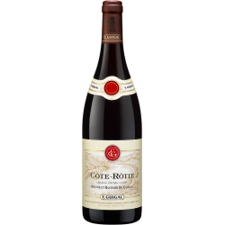 Photographie d'une bouteille de vin rouge Guigal Brune Et Blonde 2020 Cote-Rotie Rge 1 5 L Crd