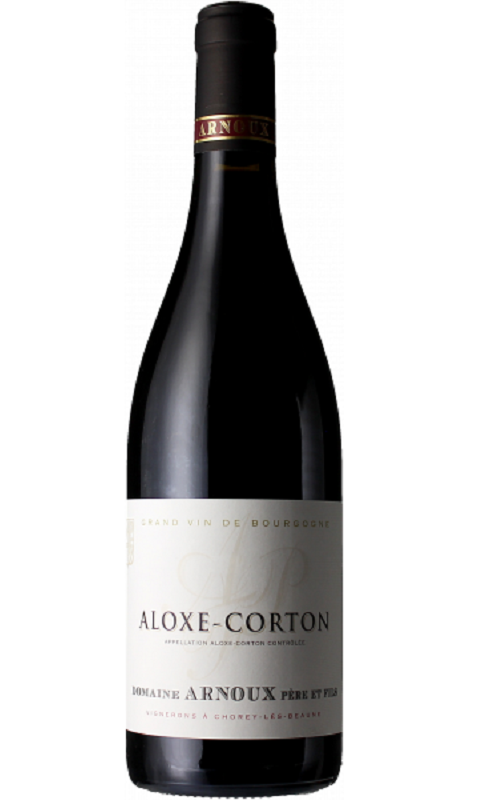 Photographie d'une bouteille de vin rouge Arnoux Aloxe-Corton 2022 Aloxe-Corton Rge 75cl Crd
