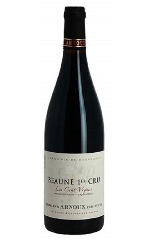 Photographie d'une bouteille de vin rouge Arnoux Les Cent Vignes 1er Cru 2022 Rge 75cl Crd