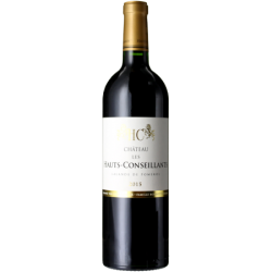 Photographie d'une bouteille de vin rouge Cht Les Hauts Conseillants 2019 Lalande Rge 75cl Acq