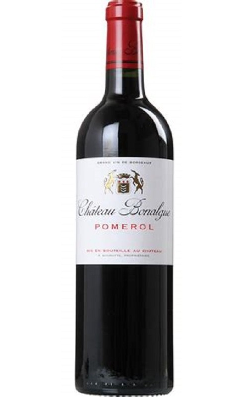 Photographie d'une bouteille de vin rouge Cht Bonalgue 2016 Pomerol Rge 75cl Acq