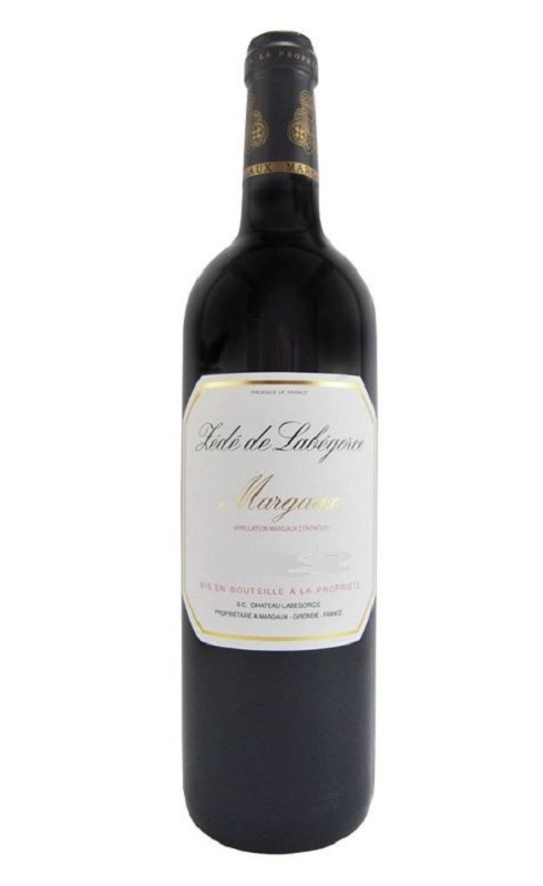 Photographie d'une bouteille de vin rouge Cht Zede De Labegorce 2020 Margaux Rge 75cl Acq