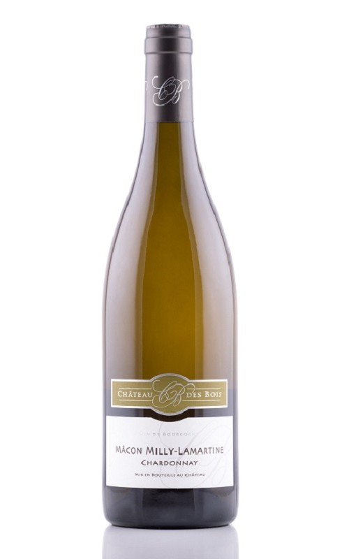 Photographie d'une bouteille de vin blanc Cht Des Bois Milly Lamartine 2021 Macon Blc 75cl Crd