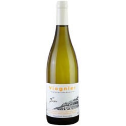 Photographie d'une bouteille de vin blanc Faury Hautes Ribaudes Viognier 2021 Igp Col R Blc 75cl Crd