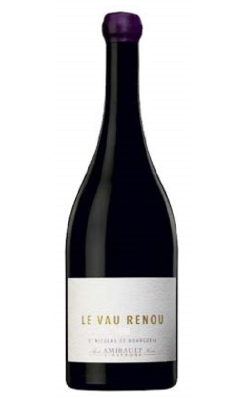 Photographie d'une bouteille de vin rouge Amirault Le Vau Renou 2019 St Nico-Bourg Rge Bio 75cl Crd