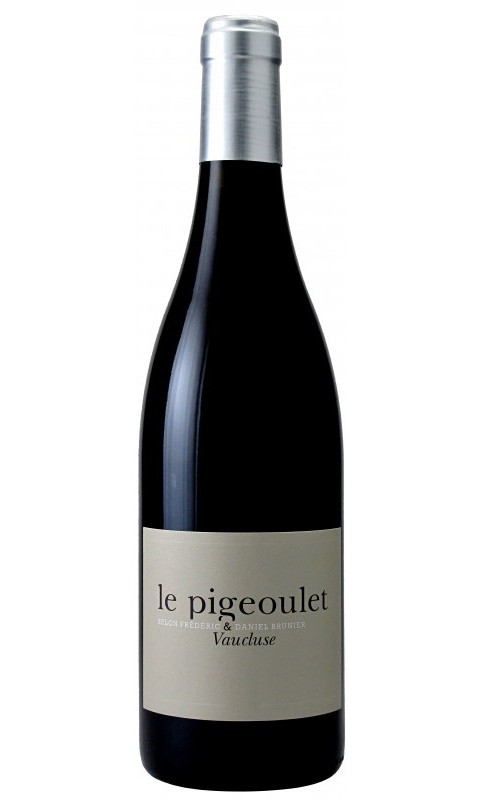 Photographie d'une bouteille de vin rouge Brunier Pigeoulet Des Brunier 2021 Vaucluse Rge 75cl Crd