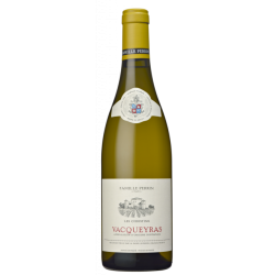Photographie d'une bouteille de vin blanc Perrin Les Christins 2022 Vacqueyras Blc 75cl Crd