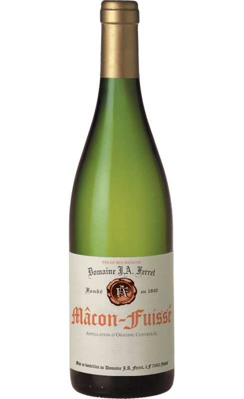 Photographie d'une bouteille de vin blanc Ferret Macon Fuisse 2021 Blc 75 Cl Crd