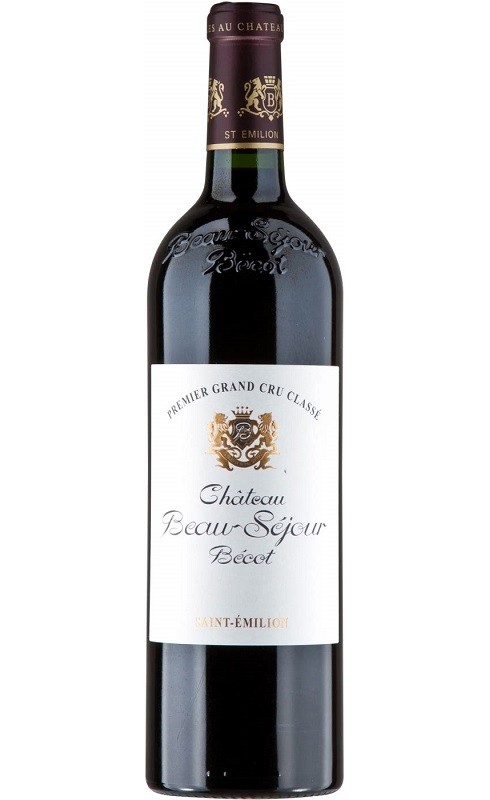 Photographie d'une bouteille de vin rouge Cht Beau-Sejour Becot 2021 St-Emilion Gc Rge 75cl Crd