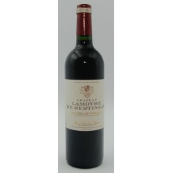 Photographie d'une bouteille de vin rouge Cht Lamothe De Bertineau 2020 Lalande Rge 75 Cl Crd