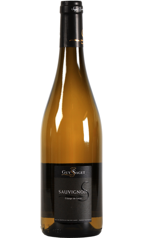 Photographie d'une bouteille de vin blanc Guy Saget Sauvignon 2022 Vdf Loire Blc 75cl Crd