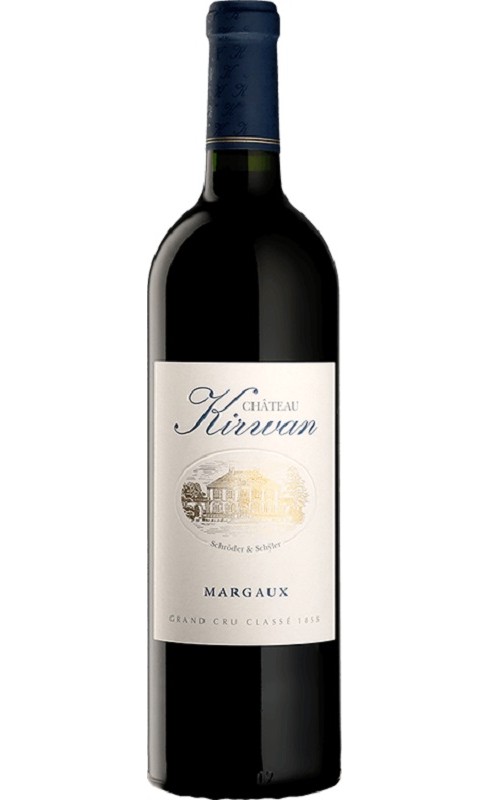 Photographie d'une bouteille de vin rouge Cht Kirwan 2021 Margaux Rge 75cl Crd