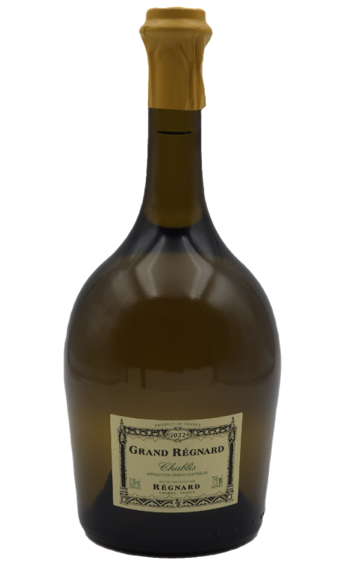 Photographie d'une bouteille de vin blanc Regnard Grand Regnard 2022 Chablis Blc 75 Cl