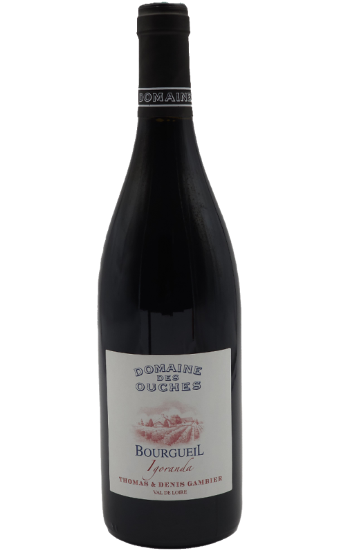 Photographie d'une bouteille de vin rouge Gambier  Ouches Igoranda 2020 Bourgueil Rge 75cl Crd