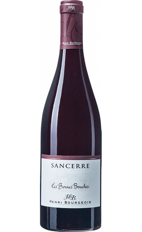 Photographie d'une bouteille de vin rouge Bourgeois Les Bonnes Bouches 2019 Sancerre Rge 75cl Crd