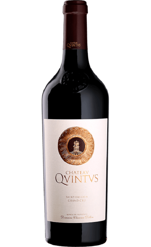 Photographie d'une bouteille de vin rouge Cht Quintus 2020 Cb6 St-Emilion Gc Rge 75cl Crd