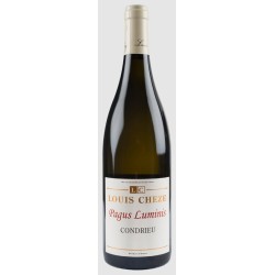 Photographie d'une bouteille de vin blanc Cheze Pagus Luminus 2022 Condrieu Blc 75cl Crd