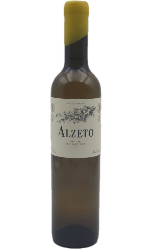 Photographie d'une bouteille de vin blanc Alzeto Vin Doux Blanc 2021 Vdf Corse Blc 50cl Crd
