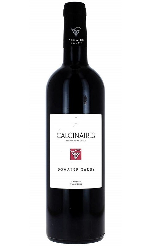 Photographie d'une bouteille de vin rouge Gauby Les Calcinaires 2022 Igp Ccatalanes Rge 75 Cl Crd