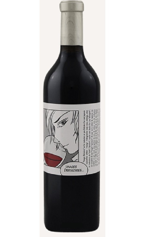 Photographie d'une bouteille de vin rouge Clos Des Fees Image Derisoire 2016 Pyrenees Rge 75cl Crd