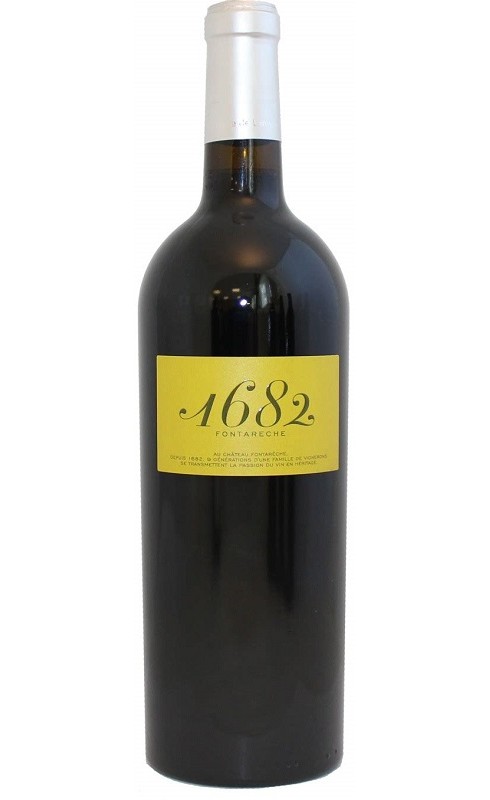 Photographie d'une bouteille de vin rouge Cht Fontareche Cuvee 1682 2021 Corbieres Rge 75cl Crd