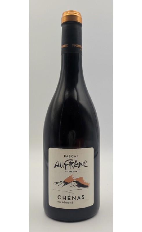 Photographie d'une bouteille de vin rouge Aufranc En Remont 2021 Chenas Rge 75cl Crd