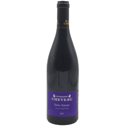 Photographie d'une bouteille de vin rouge Cheveau Villa Violettes 2022 St-Amour Rge 75cl Crd