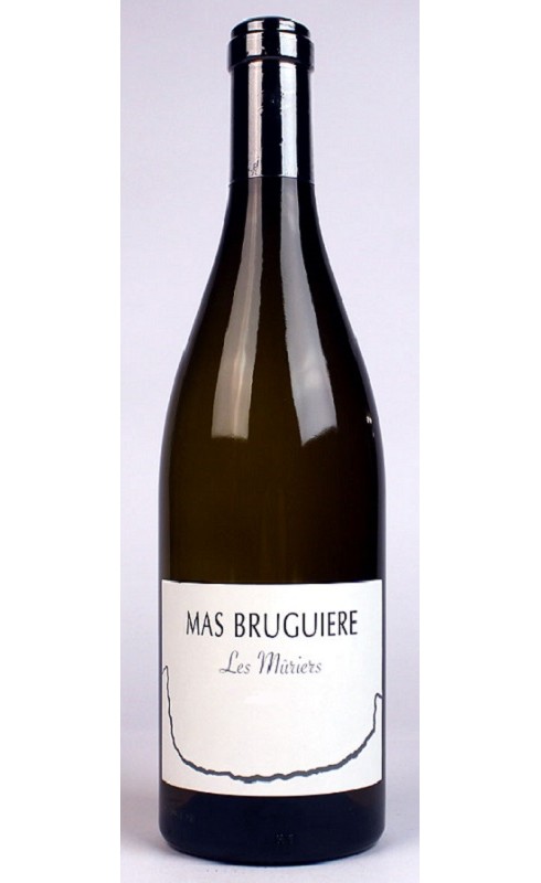 Photographie d'une bouteille de vin blanc Mas Bruguiere Les Muriers 2022 Languedoc Blc Bio 75cl Crd