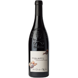 Photographie d'une bouteille de vin rouge Clos Du Caillou Les Quartz 2022 Chtneuf Rge Bio 75cl Crd