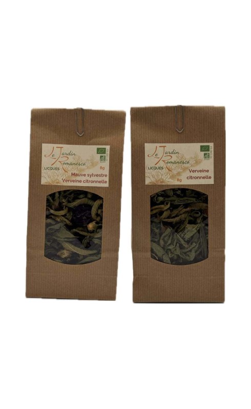 LE JARDIN ROMANESCO VERVEINE CITRONNELLE + MAUVE BIO 8G LE JARDIN ROMANESCO VERVEINE CITRONNELLE + MAUVE BIO 8G