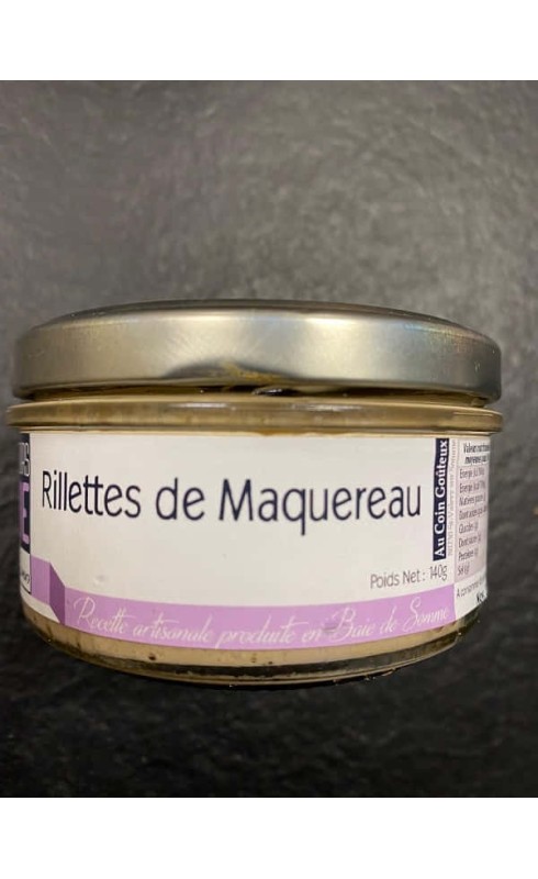 AU COIN GOUTEUX - RILLETTES DE MAQUEREAUX 140G AU COIN GOUTEUX - RILLETTES DE MAQUEREAUX 140G