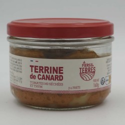 FIERS DE NOS TERRES TERRINE DE CANARD TOMATES ET THYM 160G