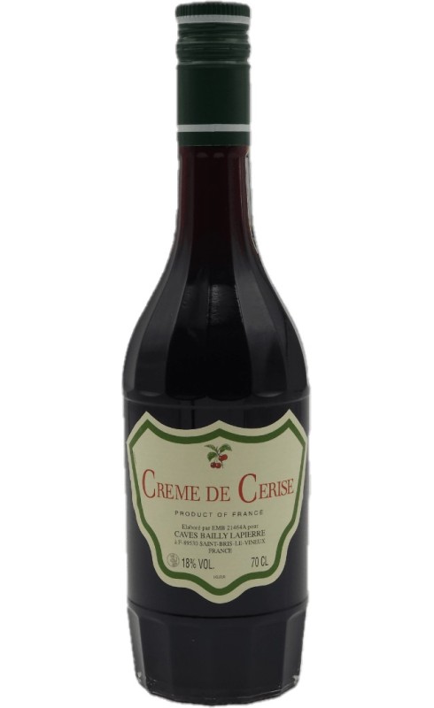 BAILLY LAPIERRE CREME DE CERISE LIQUEUR 18% BAILLY LAPIERRE CREME DE CERISE LIQUEUR 18%