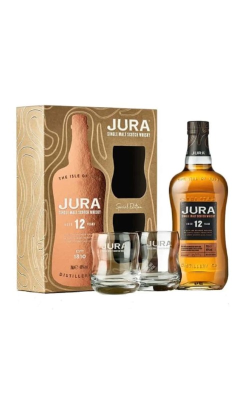 JURA 12 ANS COFFRET 2 VERRES