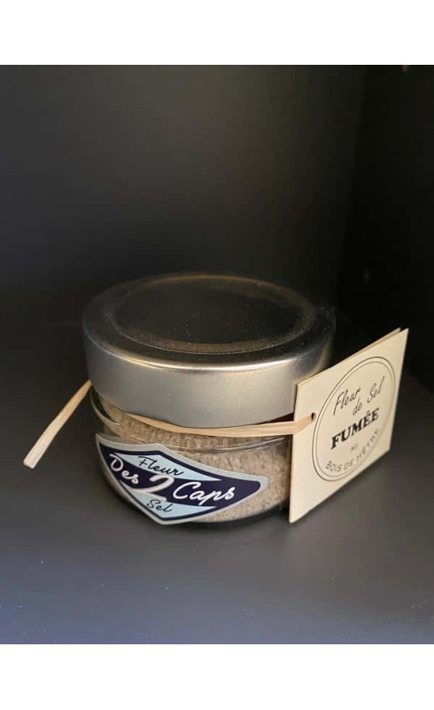 FLEUR DES 2 CAPS FLEUR DE SEL FUMEE AU BOIS DE HETRE 75G FLEUR DES 2 CAPS FLEUR DE SEL FUMEE AU BOIS DE HETRE 75G