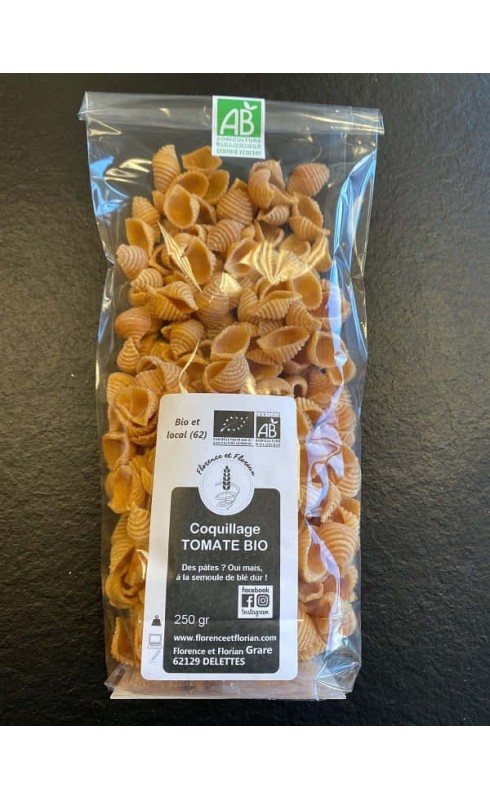 LES SAVEURS DU MOULIN "COQUILLAGE TOMATE" BIO 250GR