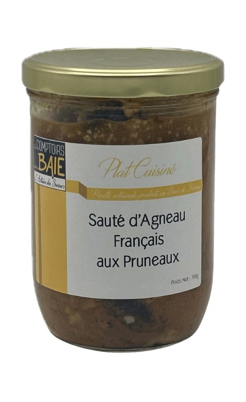 AU COIN GOUTEUX - SAUTE D'AGNEAU AUX PRUNEAUX 780G AU COIN GOUTEUX - SAUTE D'AGNEAU AUX PRUNEAUX 780G