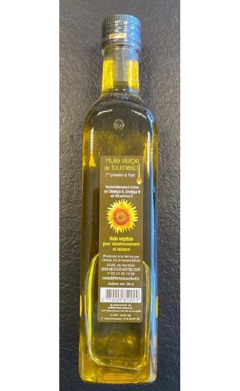 HUILE DE TOURNESOL DE MENTQUE-NORBECOURT 50CL HUILE DE TOURNESOL DE MENTQUE-NORBECOURT 50CL