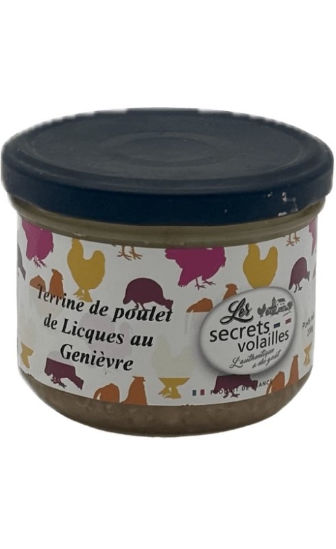 LES CUISINES DE LICQUES - TERRINE DE VOLAILLE AU GENIEVRE 200G LES CUISINES DE LICQUES - TERRINE DE VOLAILLE AU GENIEVRE 200G
