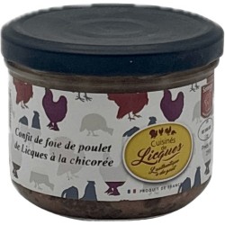 LES CUISINES DE LICQUES - CONFIT DE FOIE DE VOLAILLE A LA CHICOREE 200G