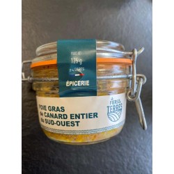 FIERS DE NOS TERRES FOIE GRAS DE CANARD ENTIER 125G