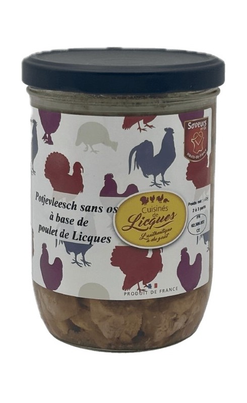 LES CUISINES DE LICQUES - POT'JE VLEESCH SANS OS 750G LES CUISINES DE LICQUES - POT'JE VLEESCH SANS OS 750G
