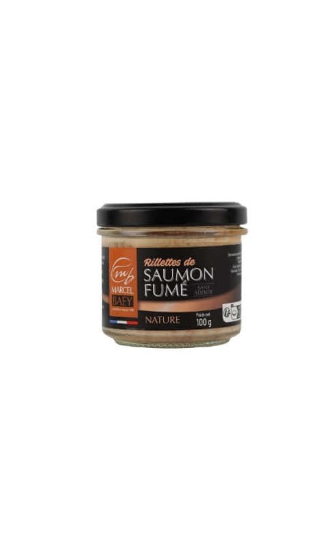 MARCEL BAEY RILLETTES DE SAUMON FUME NATURE 100G MARCEL BAEY RILLETTES DE SAUMON FUME NATURE 100G