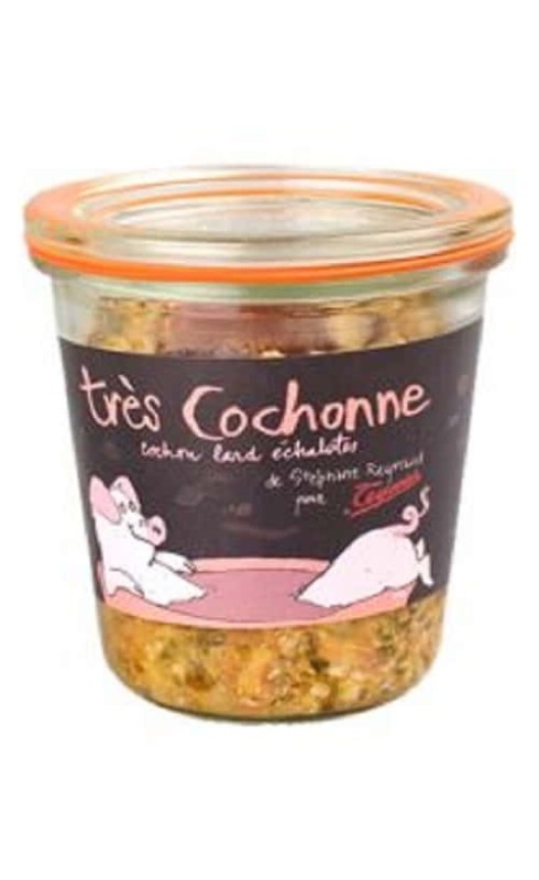 MAISON TEYSSIER TERRINE TRES COCHONNE COCHON LARD-ECHALOTES 200G (RECETTE DE STEPHANE REYNAUD)