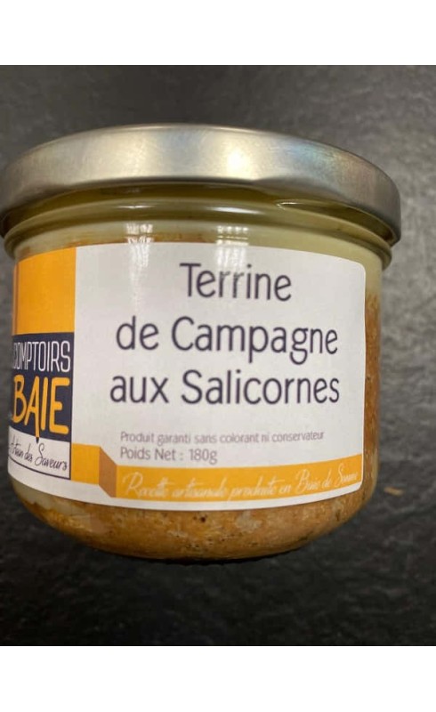 AU COIN GOUTEUX - TERRINE DE CAMPAGNE AUX SALICORNES 180G