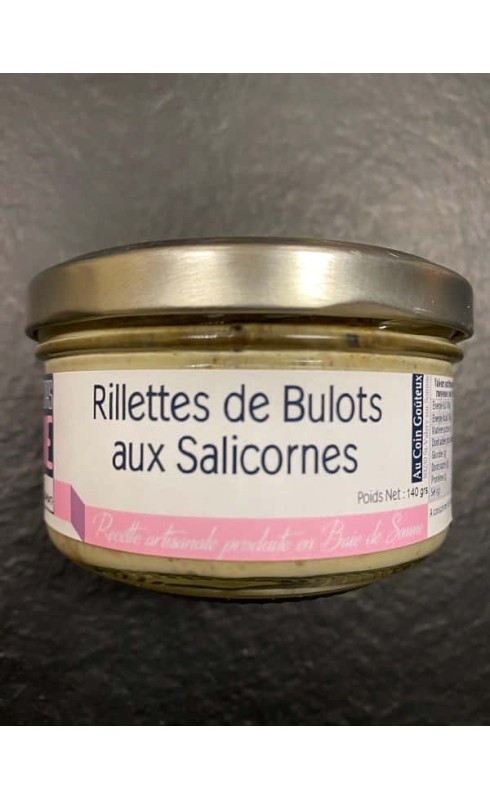 AU COIN GOUTEUX - RILLETTES DE BULOTS SALICORNES 140G AU COIN GOUTEUX - RILLETTES DE BULOTS SALICORNES 140G