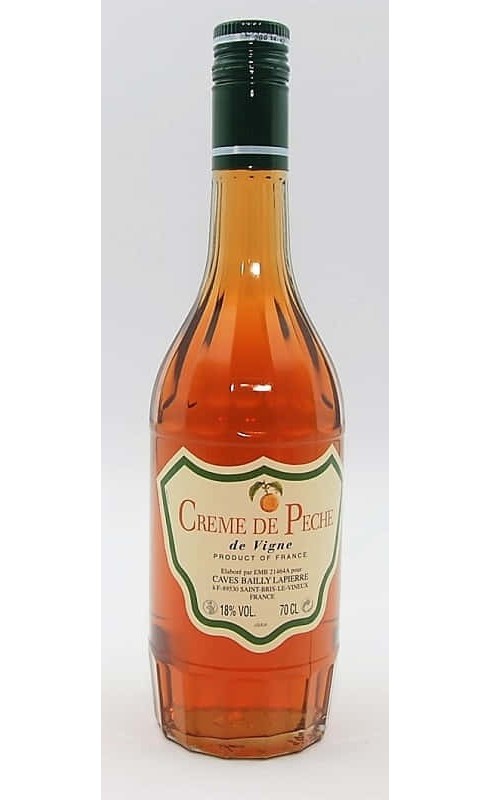 BAILLY LAPIERRE CREME DE PECHE DE VIGNE DE BOURGOGNE LIQUEUR 18%