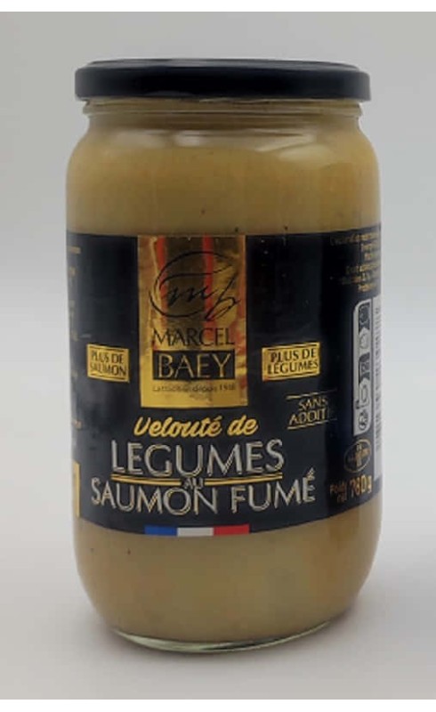 MARCEL BAEY VELOUTE DE SAUMON FUME ET LEGUMES VERTS 780G MARCEL BAEY VELOUTE DE SAUMON FUME ET LEGUMES VERTS 780G