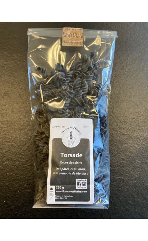 LES SAVEURS DU MOULIN "TORSADE ENCRE DE SEICHE" BIO 250GR LES SAVEURS DU MOULIN "TORSADE ENCRE DE SEICHE" BIO 250GR