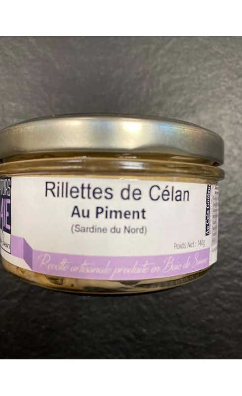AU COIN GOUTEUX - RILLETTES DE CELAN ESPELETTE 140G AU COIN GOUTEUX - RILLETTES DE CELAN ESPELETTE 140G